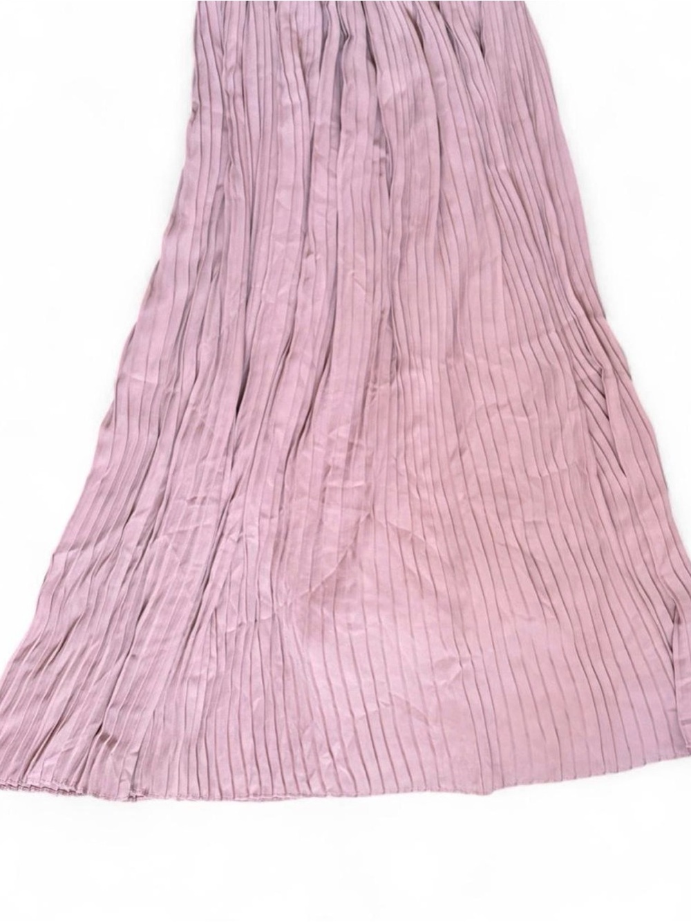 Uniqlo Pleated Maxi Skirt in Light Mauve